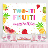 Twotti Früchte Aquarell Früchte Mädchen Geburtstag Hintergrund